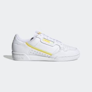 ADIDAS Continental 80 White & Yellow Sneakers Sz 8
